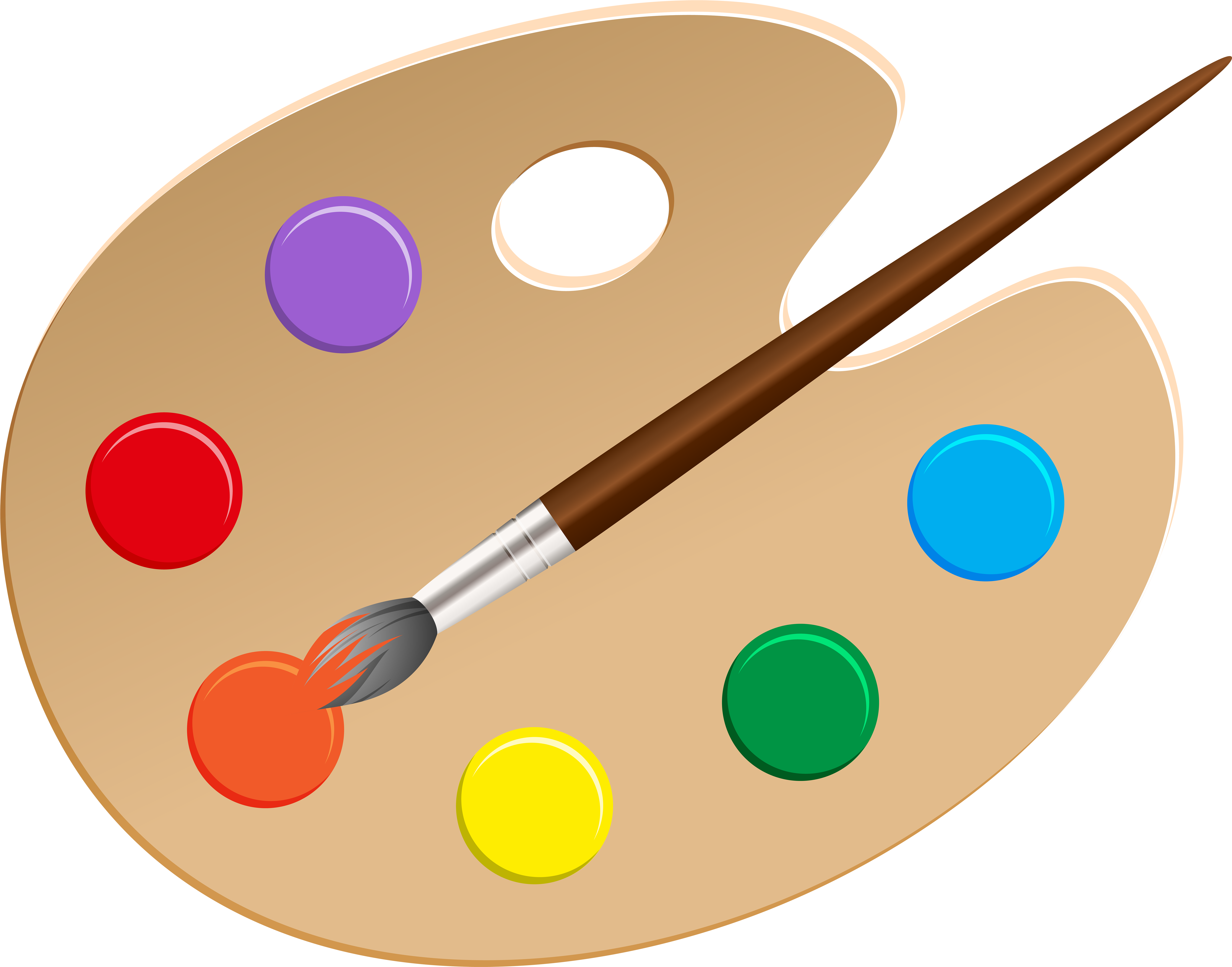 Artist Palette Png Clip Art - Portable Network Graphics (600x471), Png Download