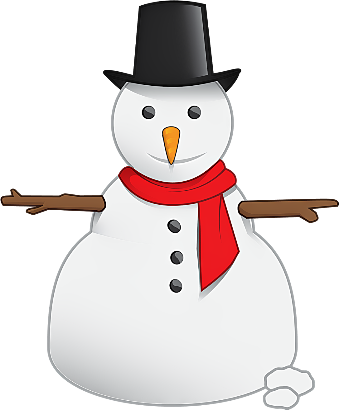 Snowman Png Vector - Clip Art (1380x1600), Png Download