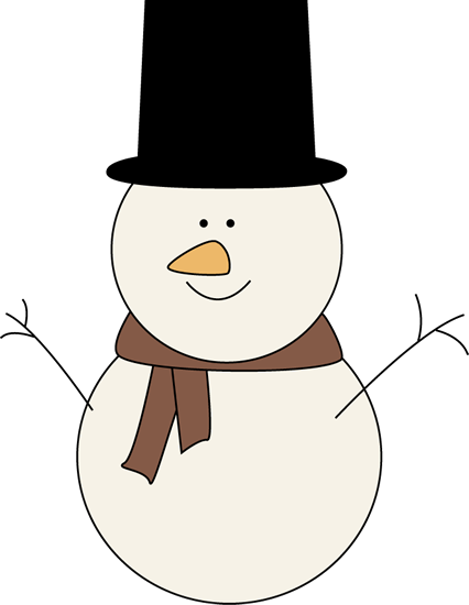 Cute Snowman Clipart Clip Art - Classic Snowman (426x550), Png Download