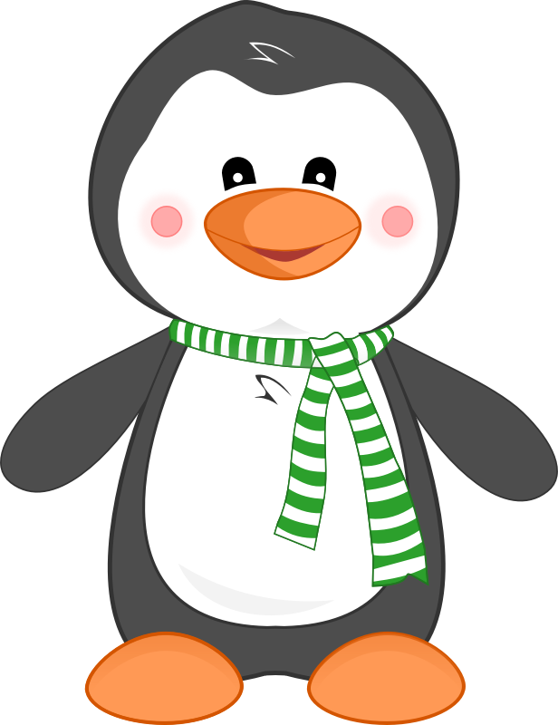 Cute Snowman Graphics And Animations - Penguin Clip Art Cute (616x800), Png Download