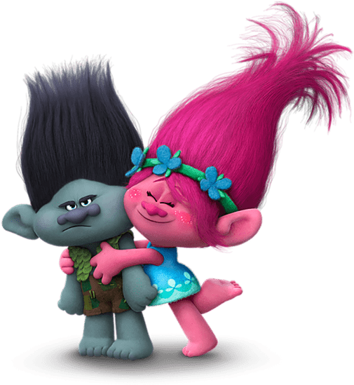 Branch And Poppy Trolls - It's Color Time! (dreamworks Trolls) (510x600), Png Download