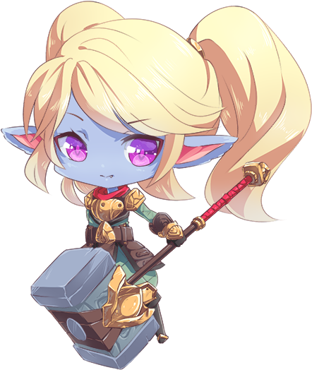 Chibi Poppy - League Of Legends Chibi Poppy (532x598), Png Download