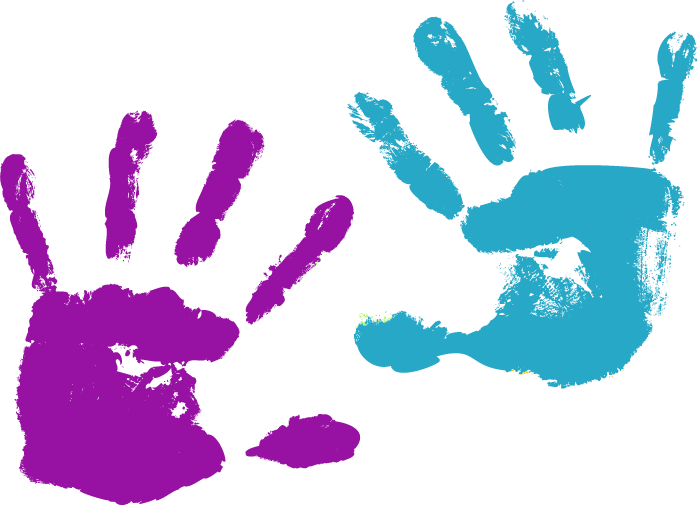 Sandrine Assistante Maternelle Child Handprint Png - Hand Print Clip Art (698x505), Png Download