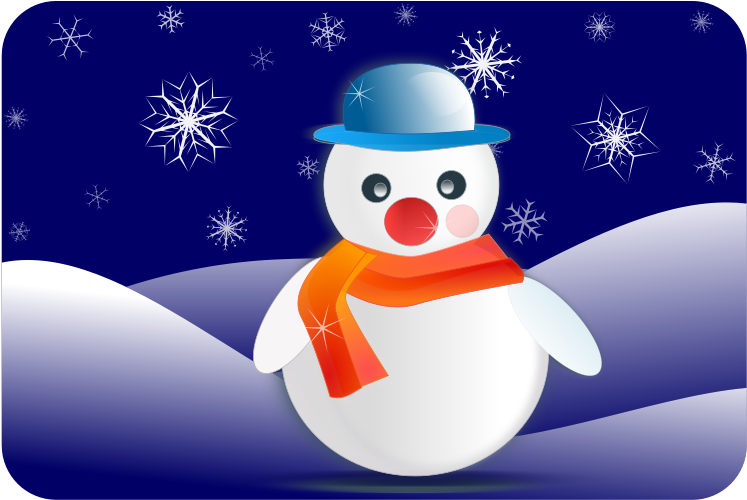 Free Cute Clipart - Snowman Animated Clipart (800x563), Png Download