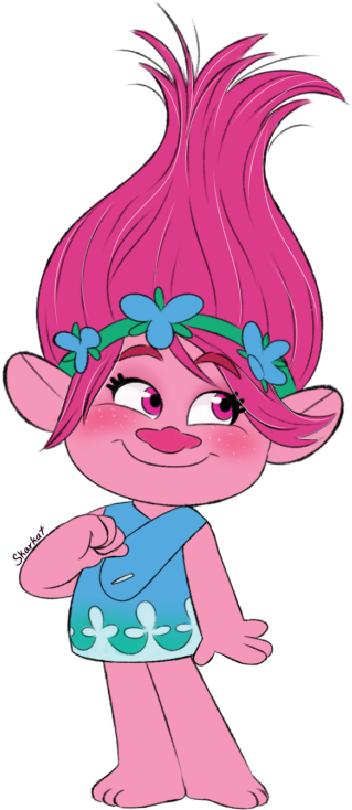 Clip Art Freeuse Download Dreamworks Trolls Fanart - Trolls Poppy Png (343x750), Png Download