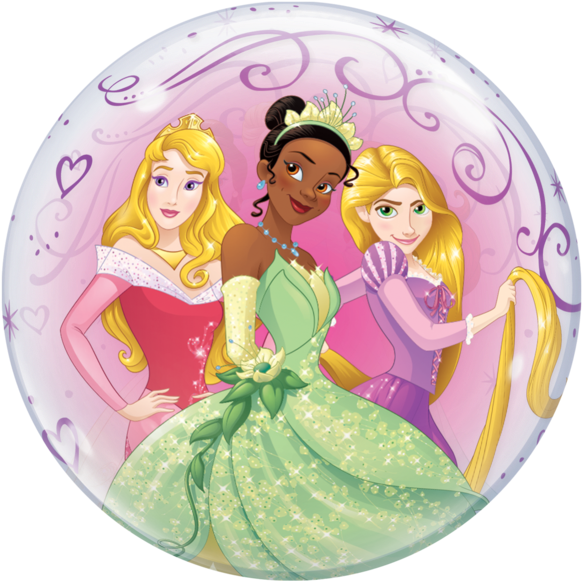 Disney Princesses Bubble Balloon - 22" Cinderella's Royal Debut Bubble Balloon (600x600), Png Download