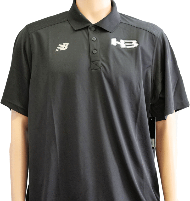 Hb Sports Logo New Balance Black Performance Tech Polo - Sportswear (1024x768), Png Download