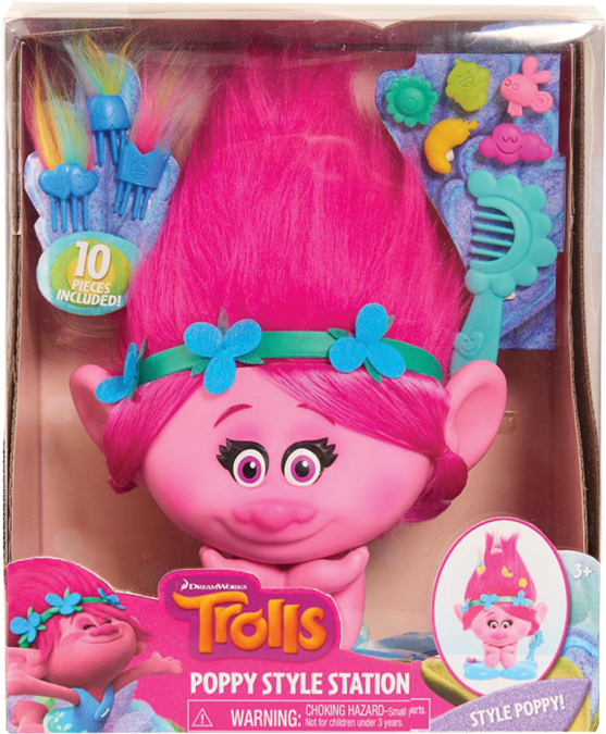 Trolls Poppy Styling Troll - Poppy Trolls Style Station (960x743), Png Download