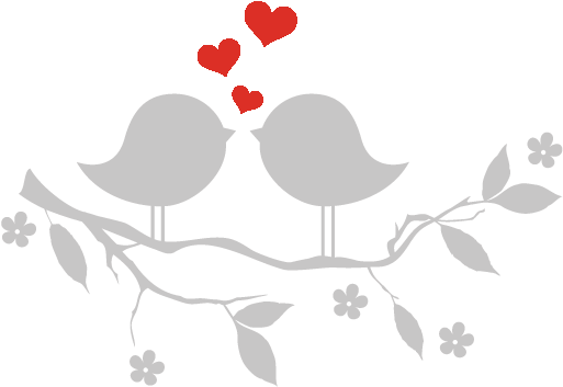 Lovebirds Web Red - Vector Graphics (558x391), Png Download