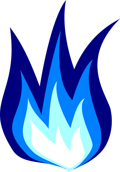 Blue Flame Free Png Image - Fire Clip Art (506x720), Png Download