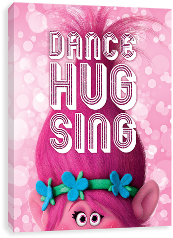 Dance Hug Sing - Dreamworks Trolls: Poppy And The Mane Mania [book] (500x500), Png Download