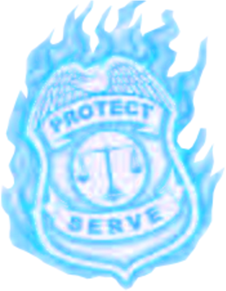 Blue Flames Png Transparent - Emblem (576x600), Png Download
