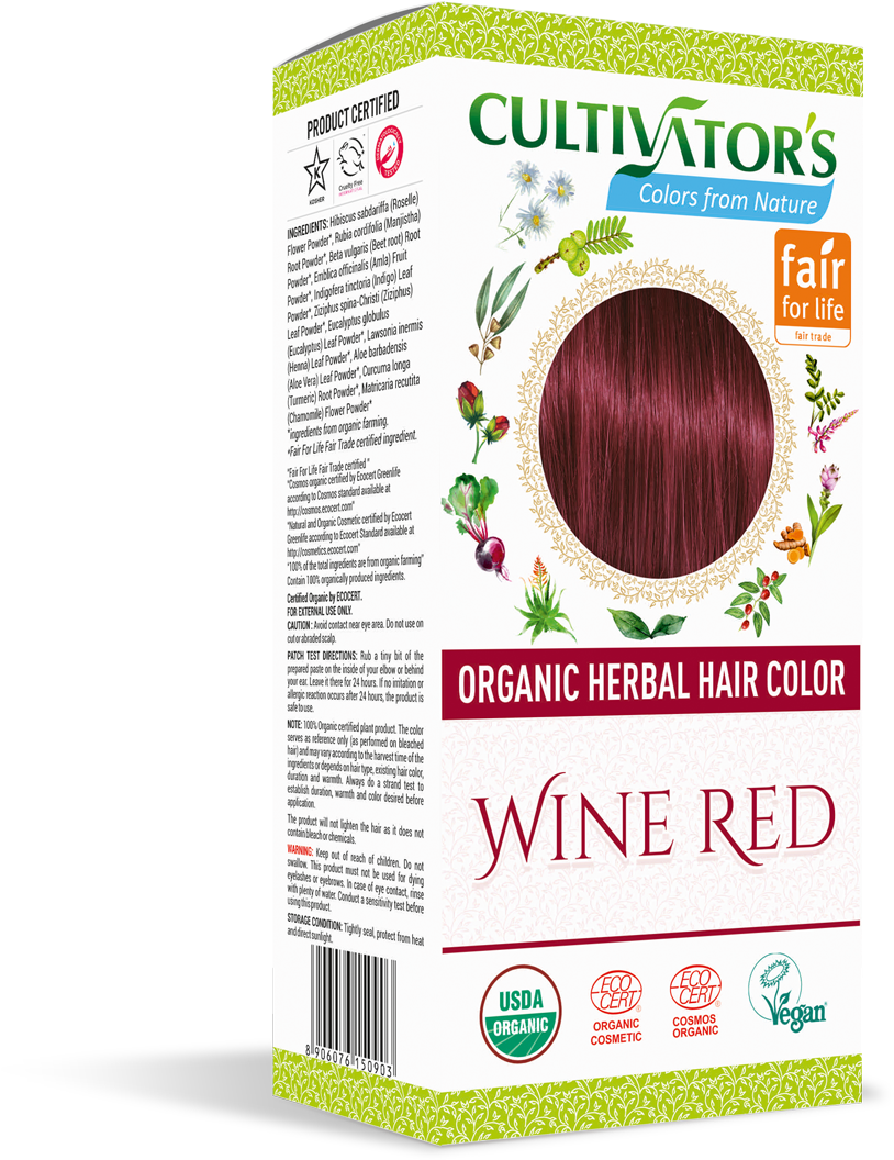 Organic Hair Color - Organic Herbal Hair Color | Chestnut (900x1115), Png Download