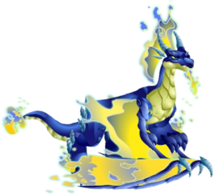 Blue Fire Dragon 3e - Dragon City Blue Fire Dragon (450x396), Png Download