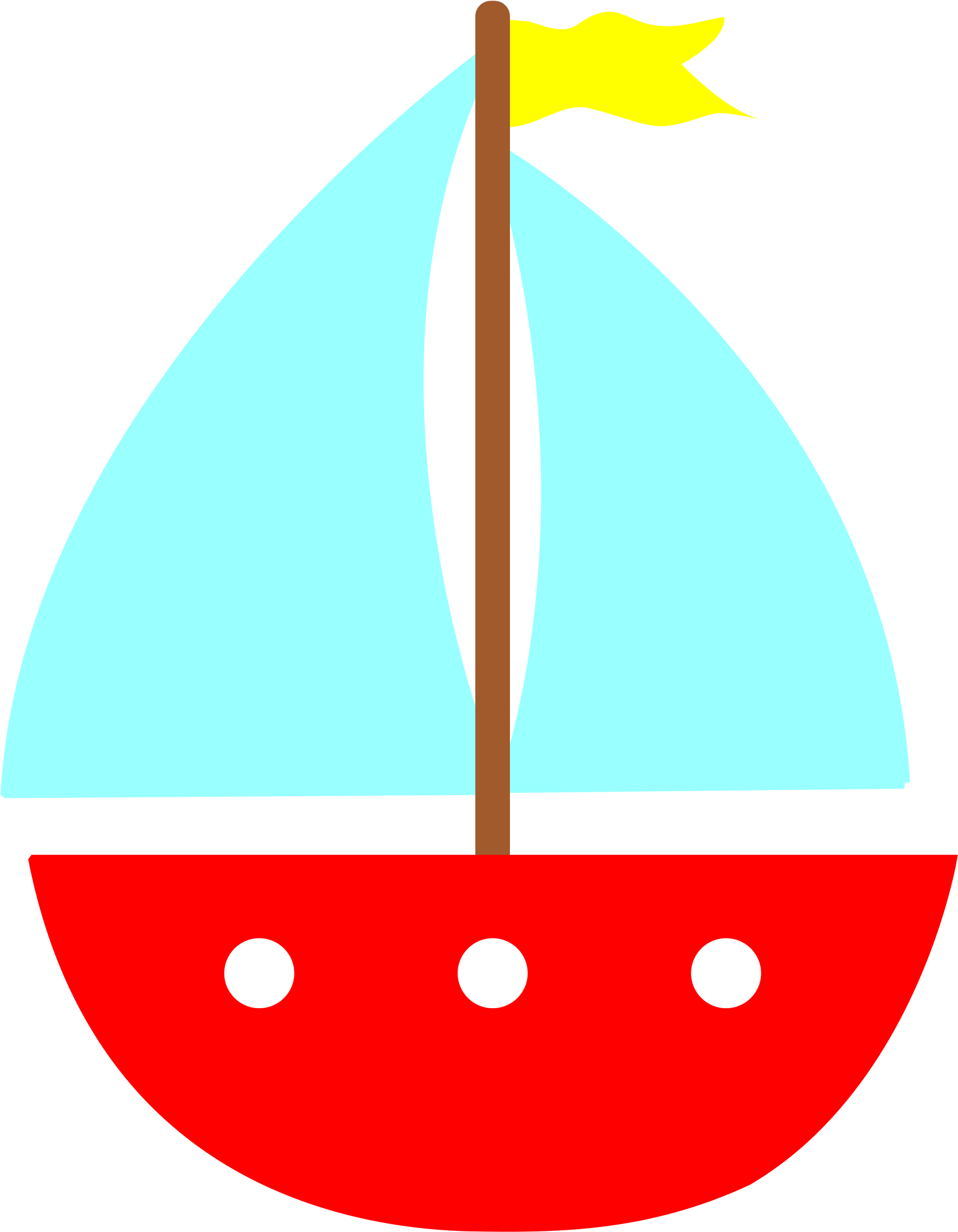 Free Icons Png - Sailboat Clipart (555x714), Png Download