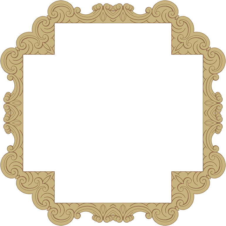 Ornate Frame Png (770x770), Png Download