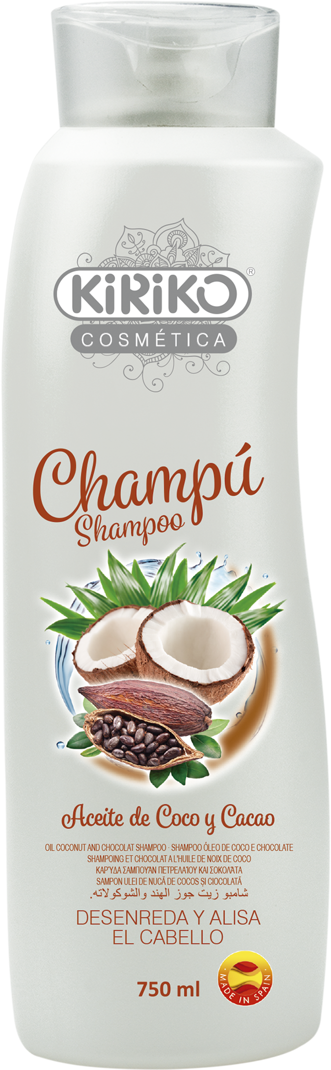 Shampoos Coconut And Cocoa Oil Shampoo (1541x2355), Png Download
