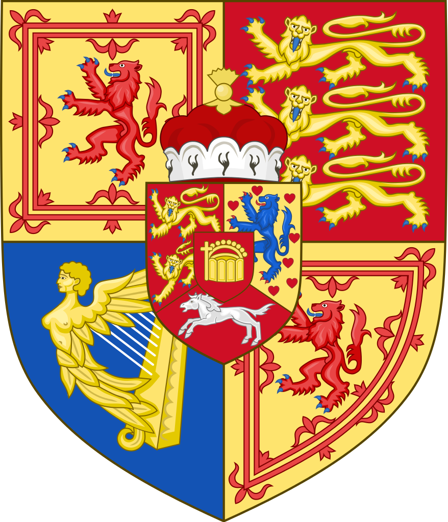 Arms Of The United Kingdom In Scotland (878x1024), Png Download