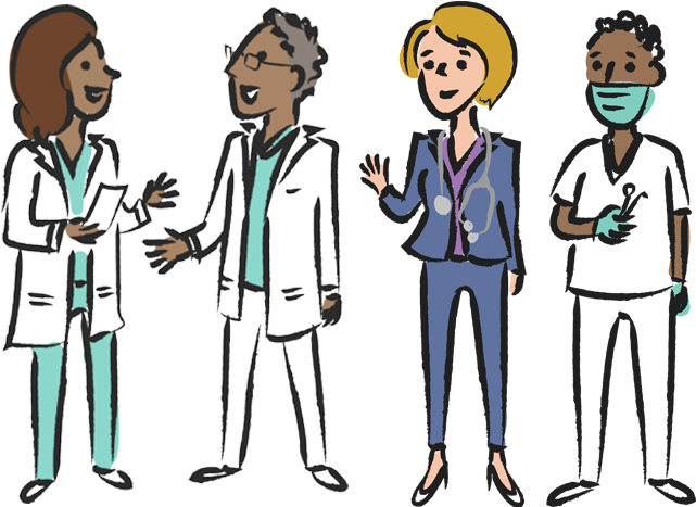 Medical Professionals (1100x700), Png Download