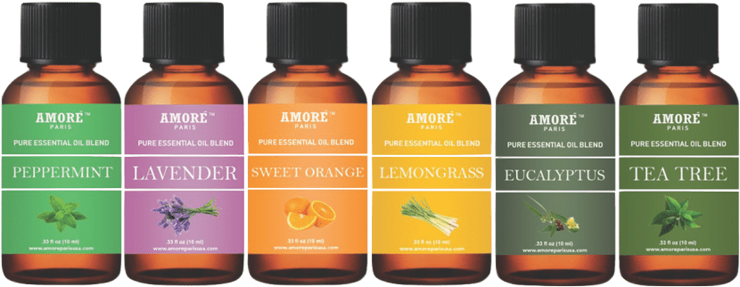 Amore Essential Oil Gift Set With Top 6 Blends (864x864), Png Download