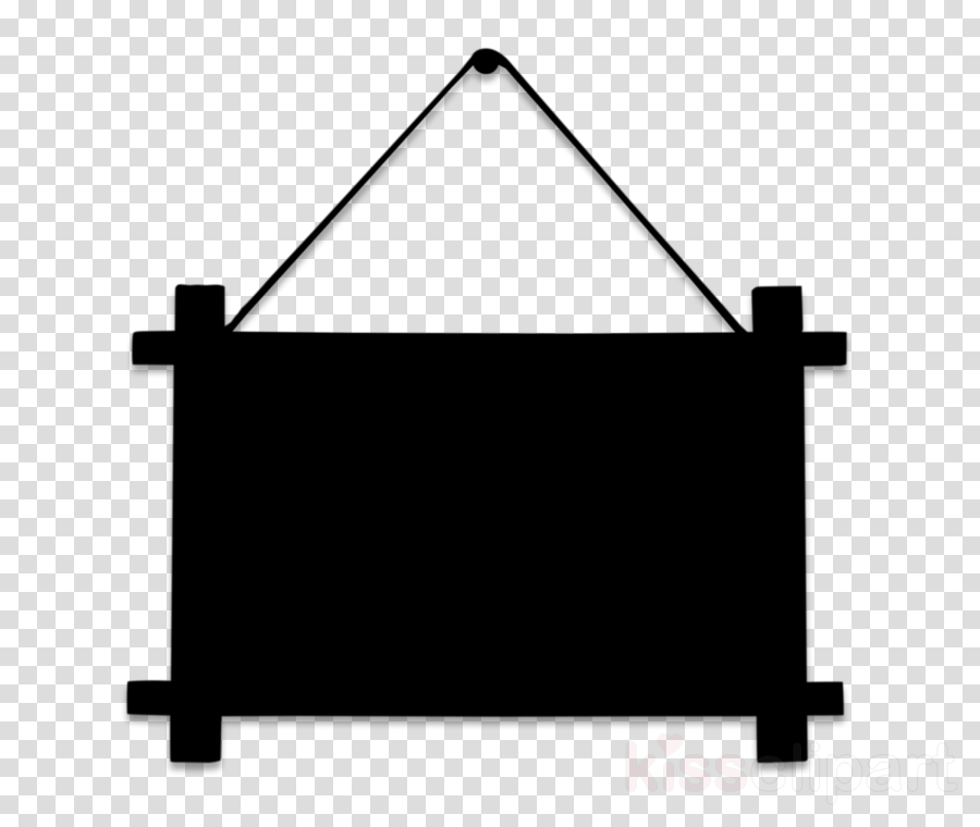 Blackboard Transparent Hang Clipart Decorative Hanging (900x760), Png Download