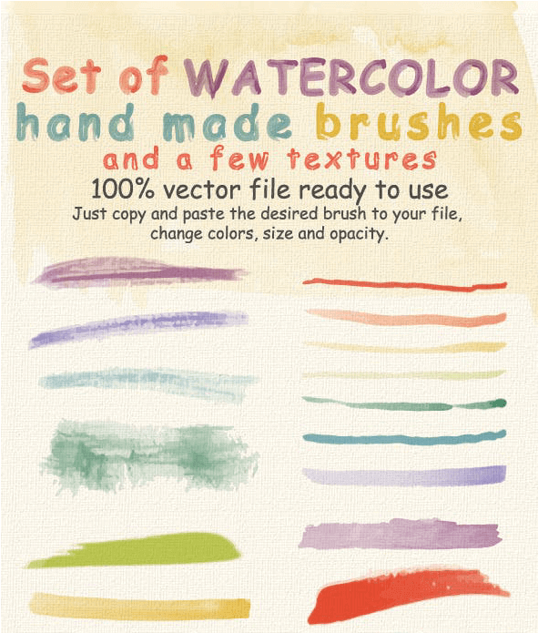Watercolor Brushes And Textures (850x694), Png Download
