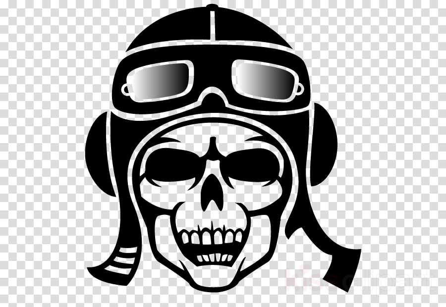 Skull Pilot Png Clipart Skull Clip Art (900x620), Png Download