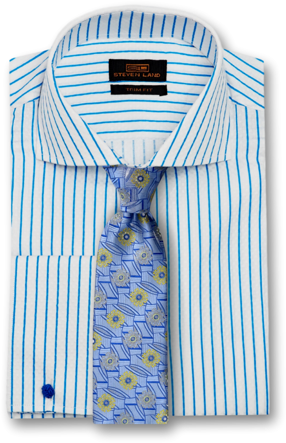 Bold Stripe Dress Shirt (600x931), Png Download