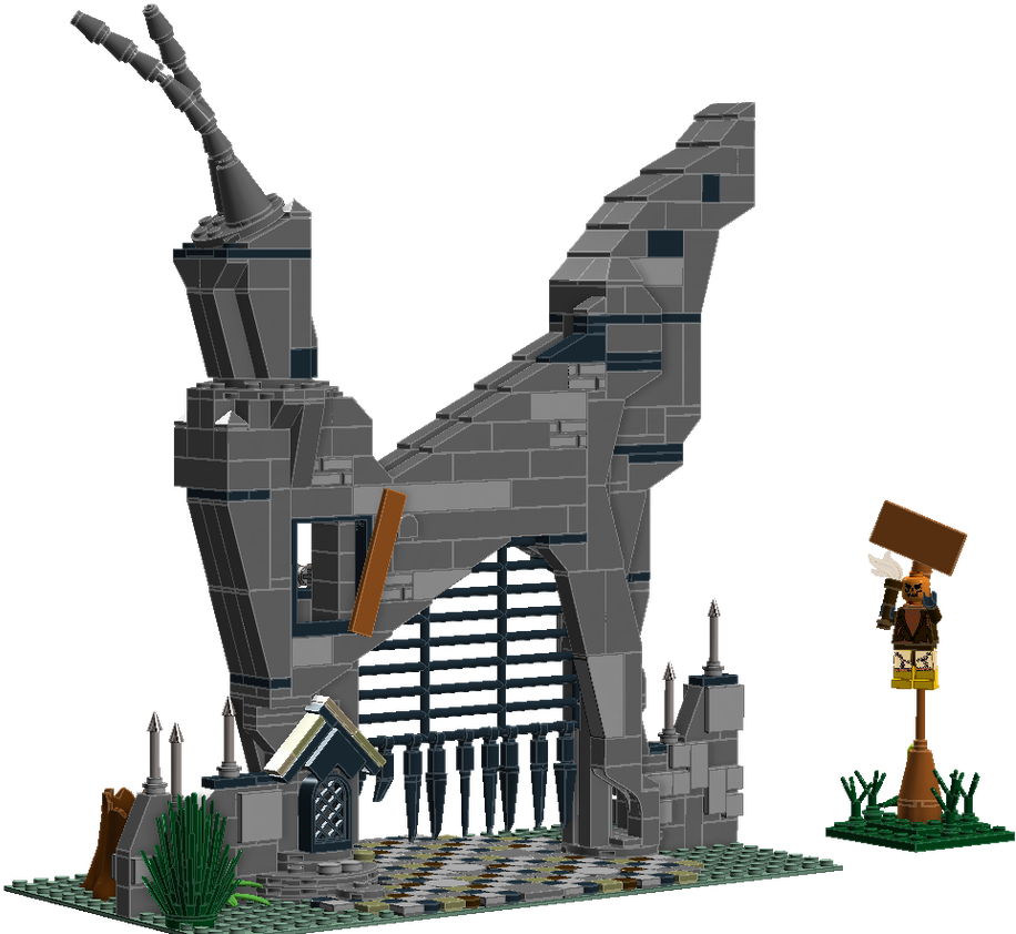Lego Ideas Product Ideas City Fence The Nightmare Before (1600x845), Png Download