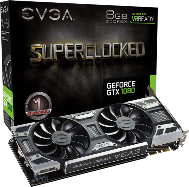 Evga Geforce Gtx 1080 Sc Gaming Acx (750x750), Png Download