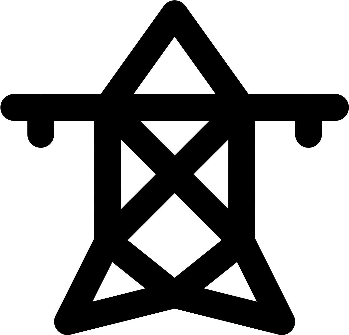 Funkturm Icon (1600x1600), Png Download