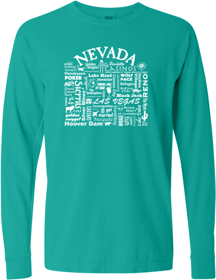 Wlty "nevada" Adult Long Sleeve (819x1024), Png Download