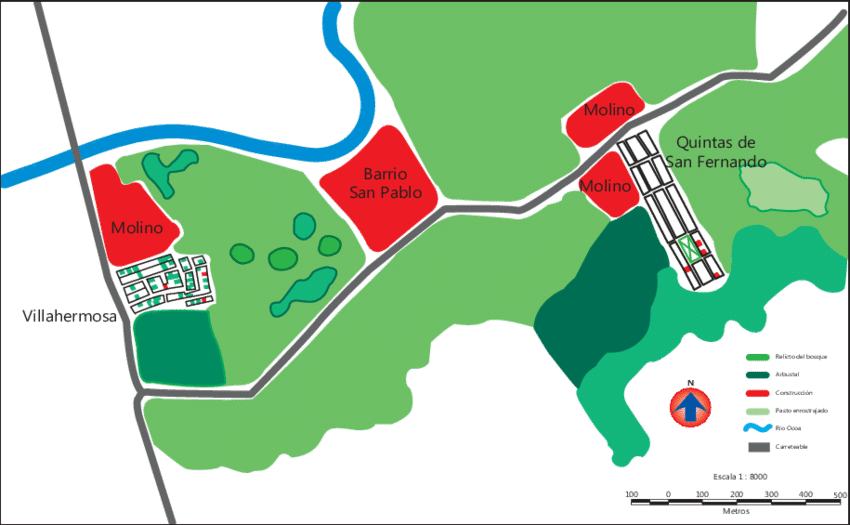 Mapa General Asentamientos Periurbanos Quintas De San (850x525), Png Download