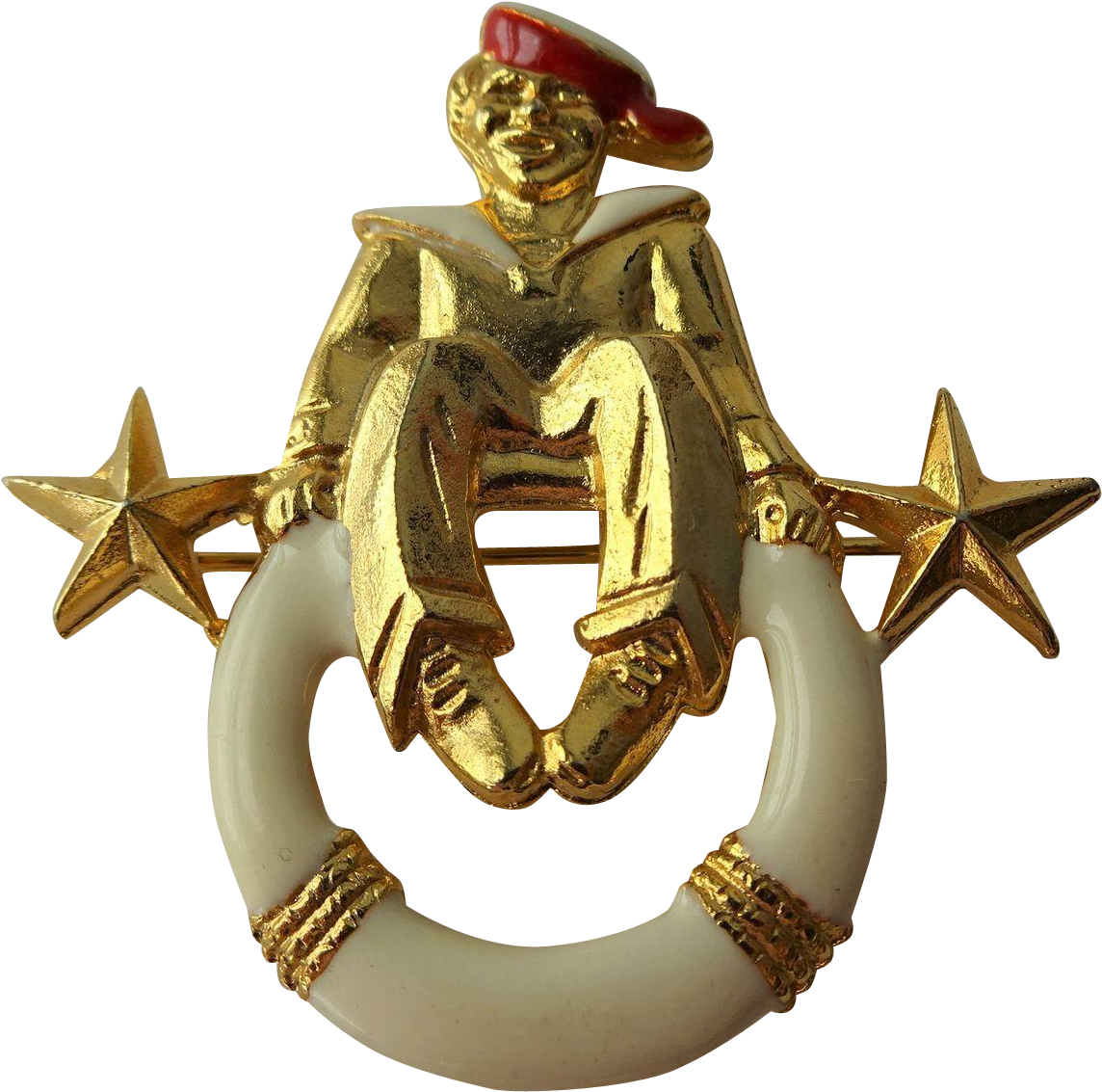 Wwii Navy Sailor Pin Brooch Vintage 1940s Enamel Sweetheart (1143x1143), Png Download