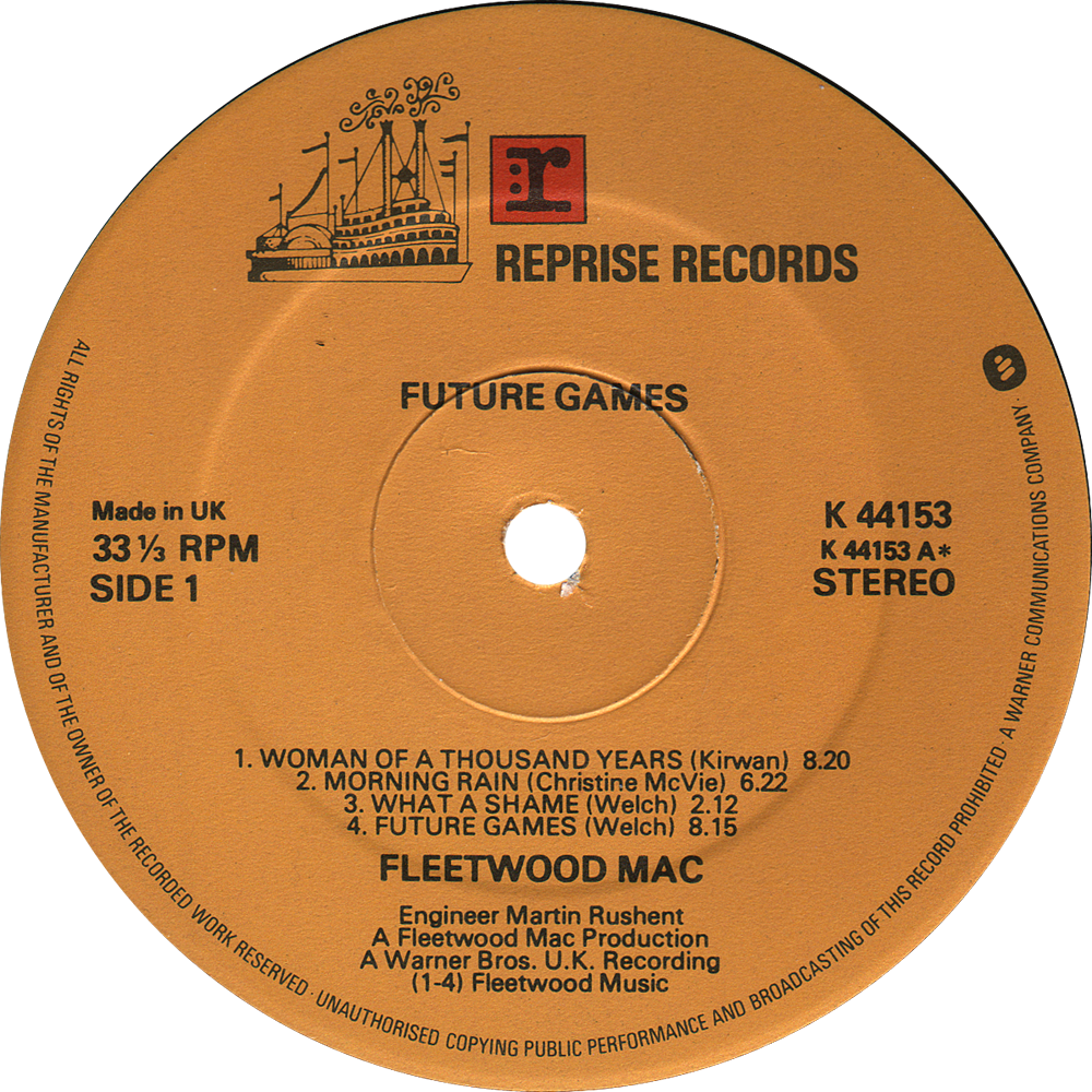 Reprise K44153 Fleetwood Mac Label (1000x1000), Png Download