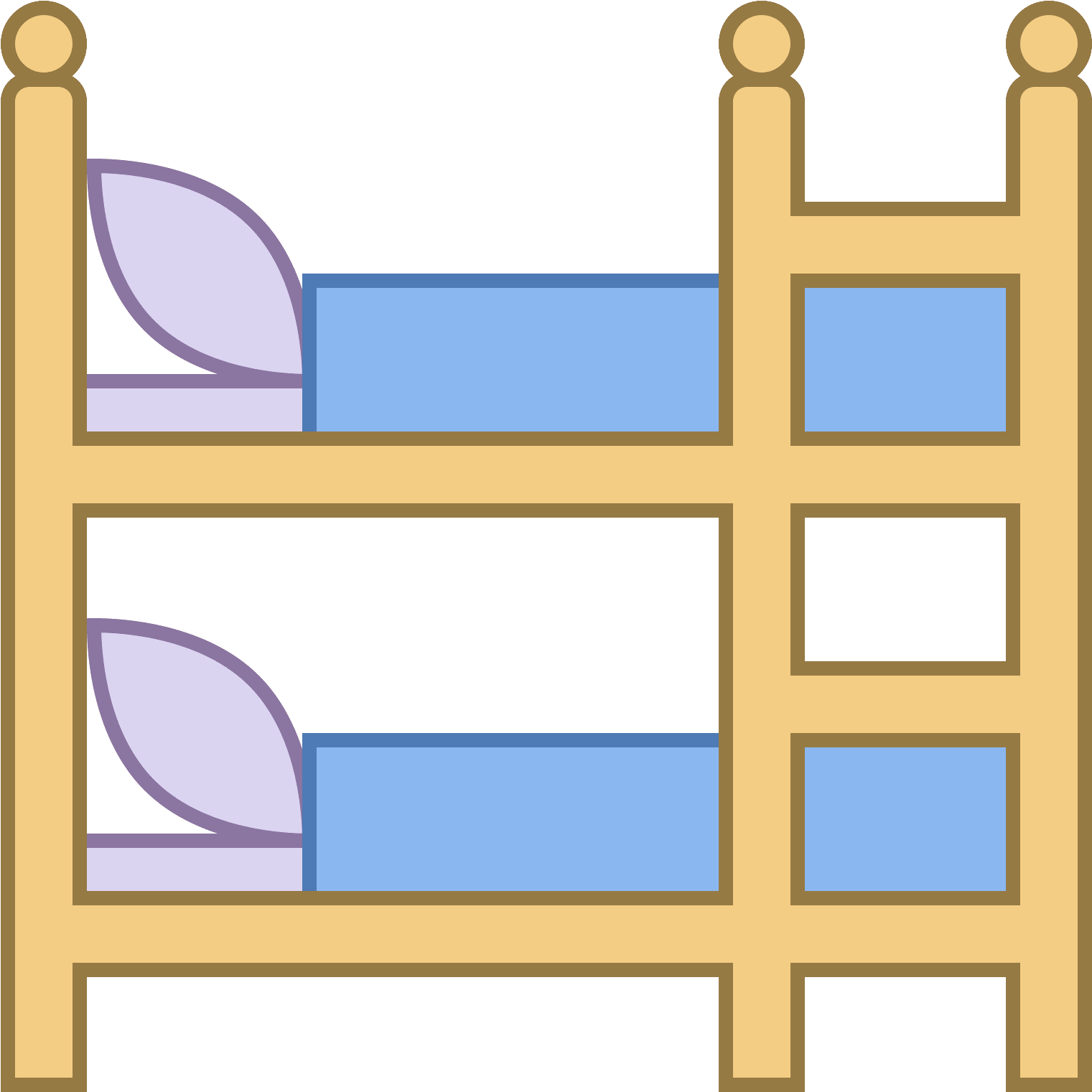 Bunk Icon Free Download Png And Vector (1600x1600), Png Download