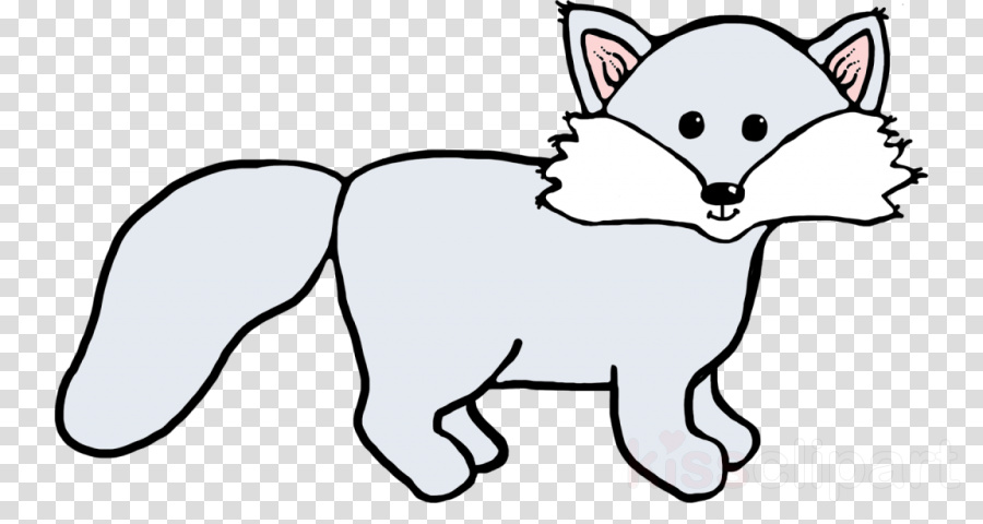 Arctic Fox Clipart Arctic Fox Wolf Red Fox (900x480), Png Download