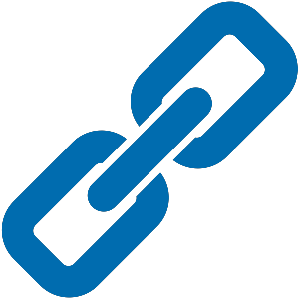 Link Icon Blue (600x600), Png Download