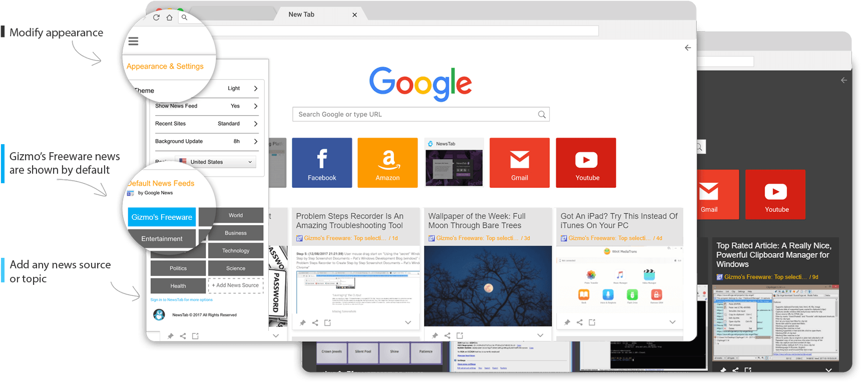Gizmo's Freeware News Newstab (1748x784), Png Download