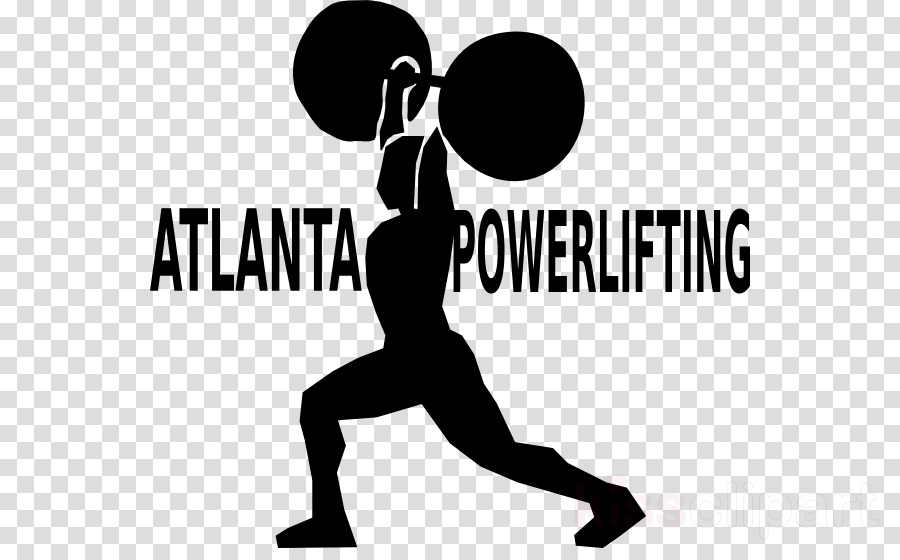 Weight Lifting Cartoon Clipart Powerlifting Logo Clip (900x560), Png Download