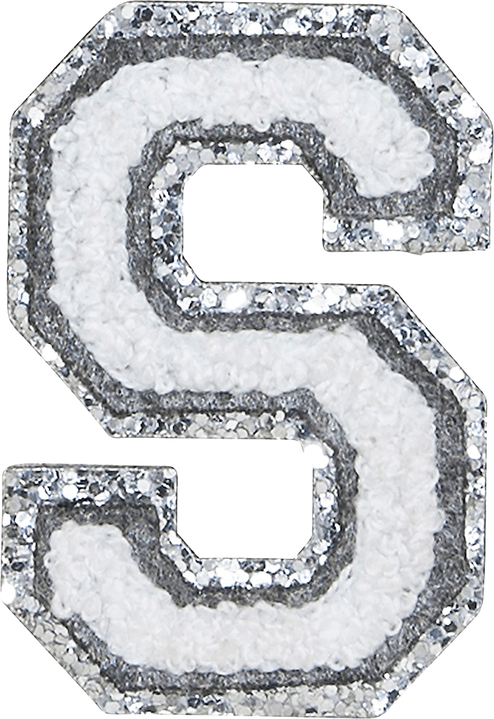 Luxe White Varsity Letter Patches Stoney Clover Lane (697x1015), Png Download