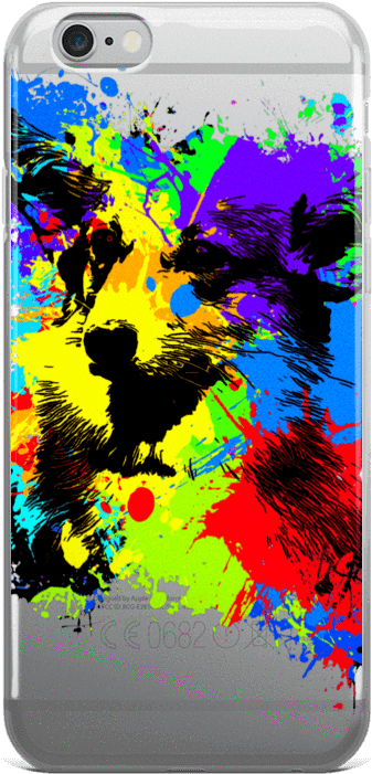 Pembroke Welsh Corgi Colorful Splash Paint Iphone 6/6s (1000x1000), Png Download