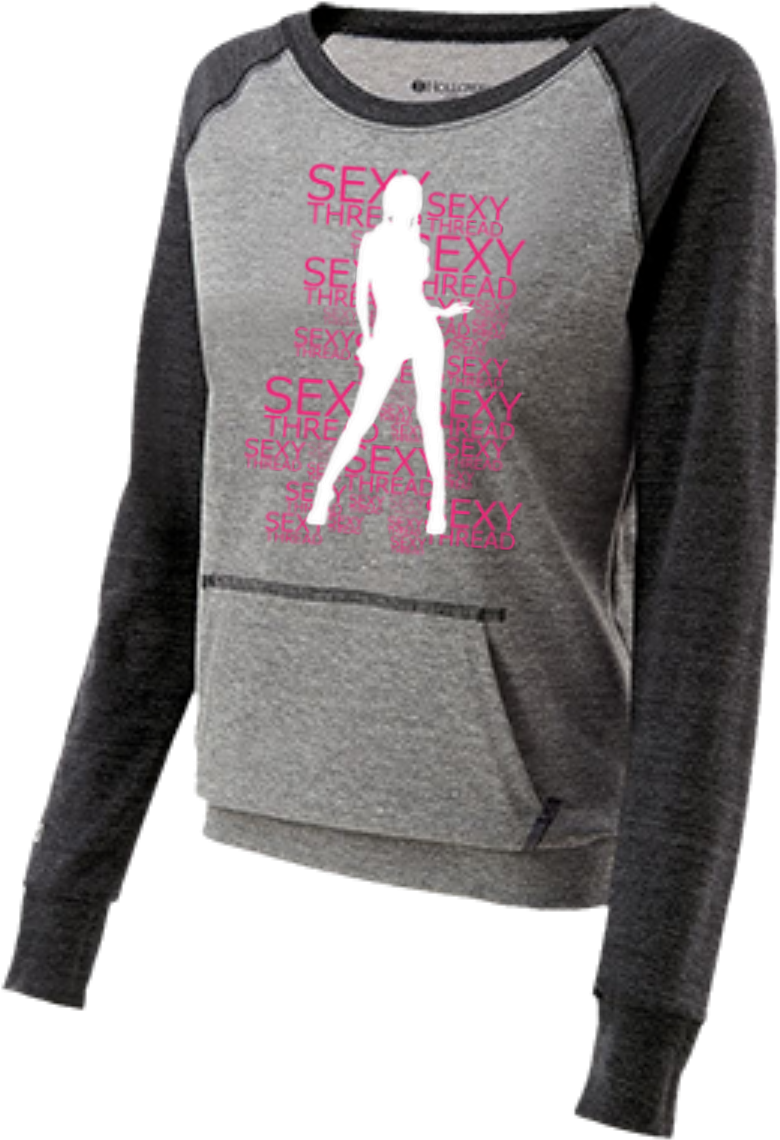 Sexy Juniors' Silhouette Vintage Terry Fleece Crew (1155x1155), Png Download