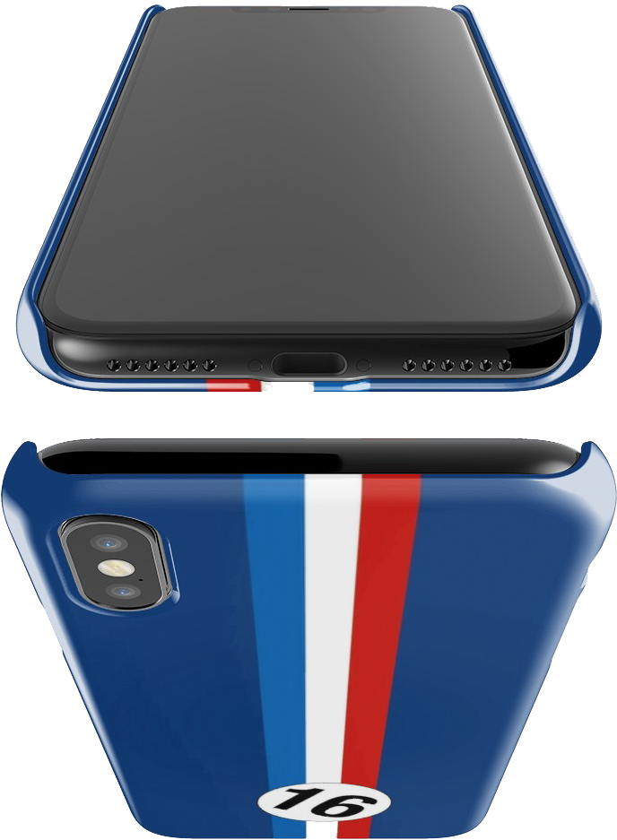 Tricolour, Ferrari French Racing Stripes Iphone Cover (722x988), Png Download