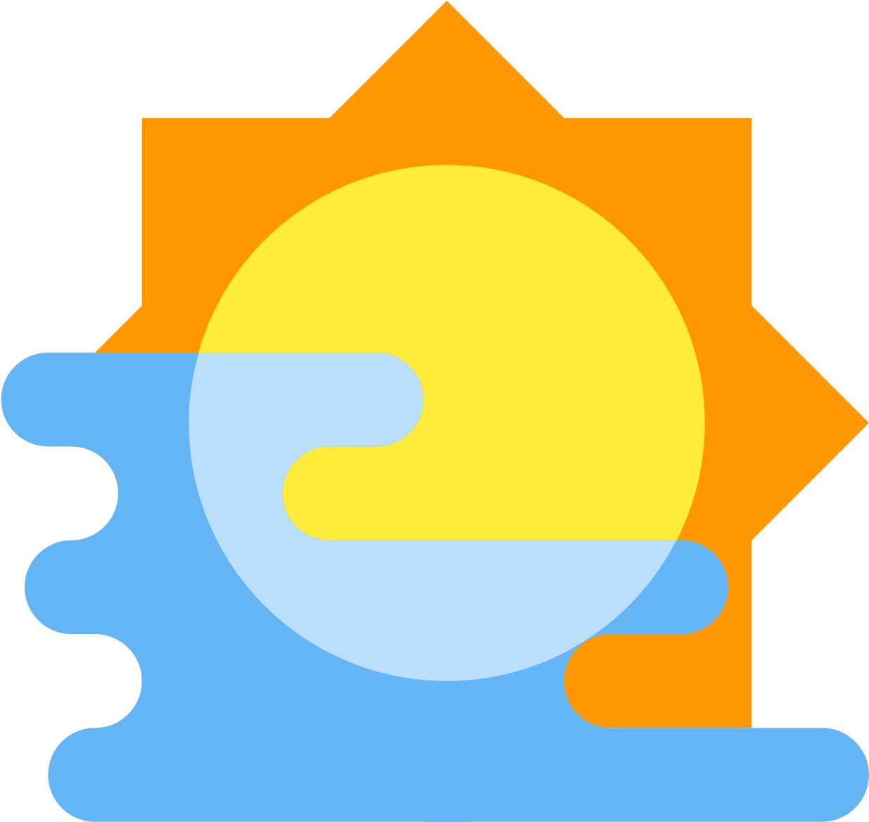 It's A Logo To Describe Fog (1600x1600), Png Download