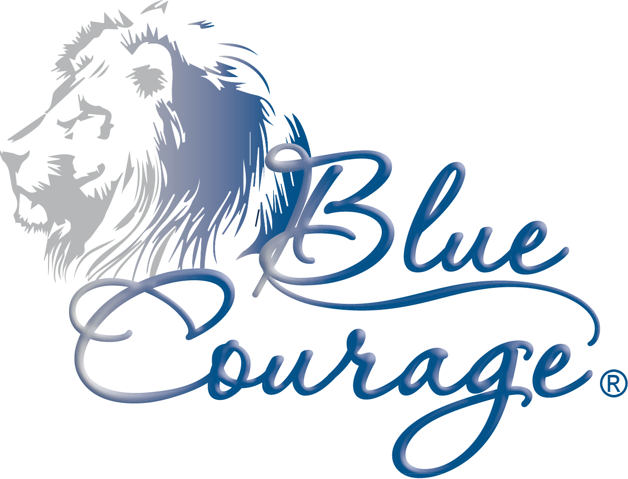 Blue Courage Serving And Protecting Those Who Protect (1255x957), Png Download