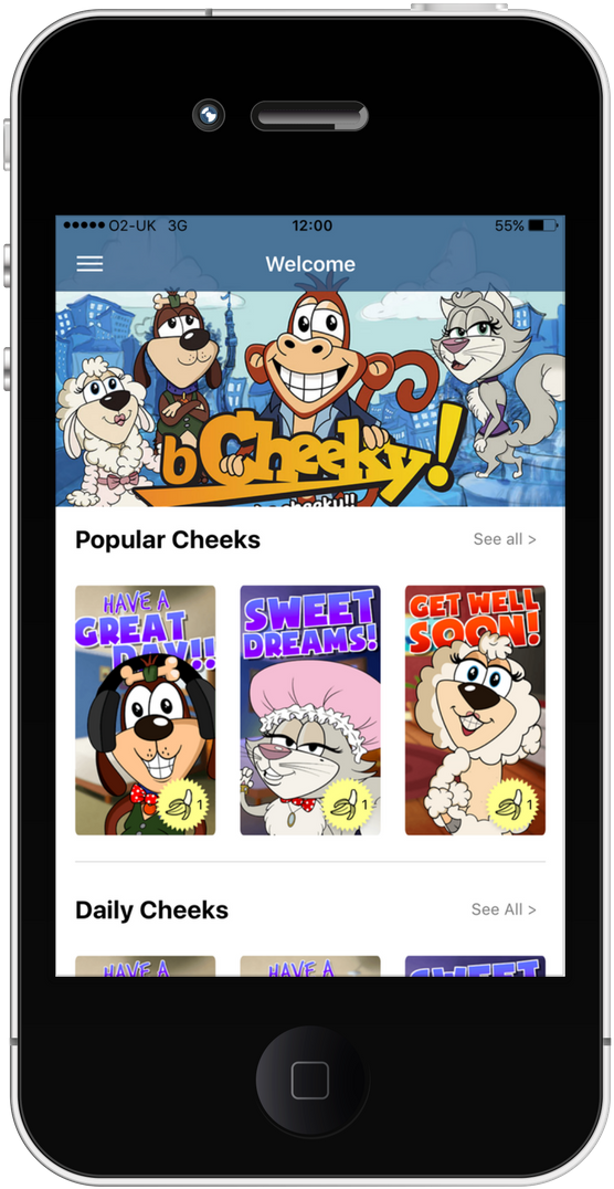 Bcheeky App Home Screen Shot (735x1102), Png Download