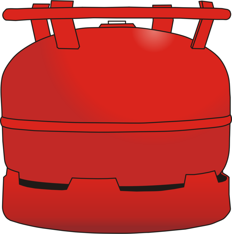 Gas Cylinder Fuel & Fuel Tanks Liquefied Petroleum (744x750), Png Download