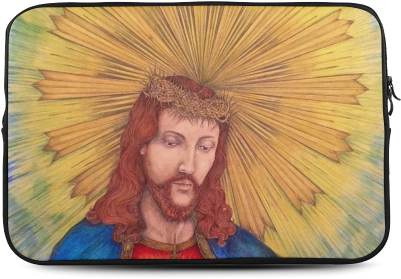 Sacred Heart Of Jesus Christ Drawing Custom Sleeve - Art (500x500), Png Download