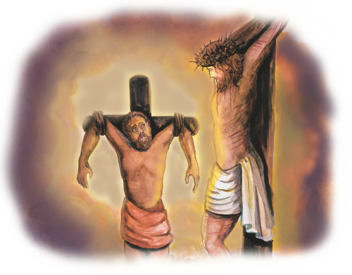 The Legend Of Saint Dismas - Saint Dismas (500x391), Png Download